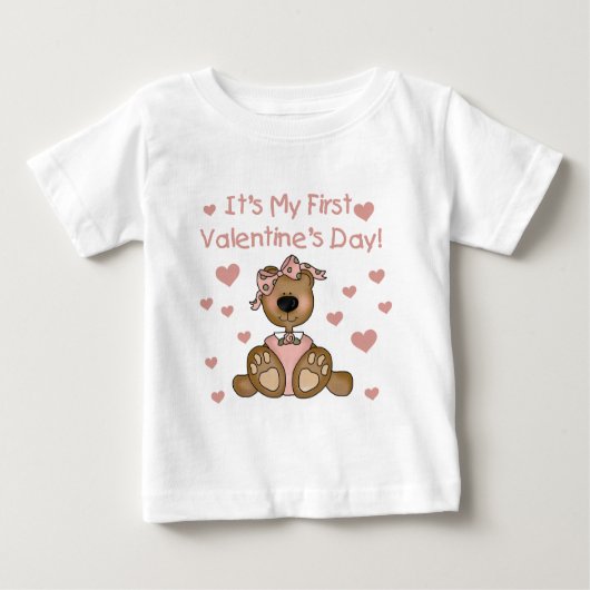 1. Valentinstag Baby T-shirt (Vorderseite)