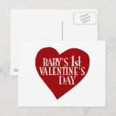 1. Valentinstag Feiertagspostkarte (Vorne/Hinten)