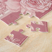 1. Valentinstag Teddybär Bogen Blumenmotive  Puzzle (Seite)