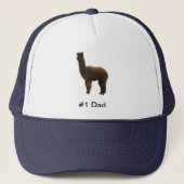 #1 Vater Alpaca Truckerkappe (Vorderseite)