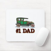 #1 Vater Antiker Wagen Mousepad (Mit Mouse)