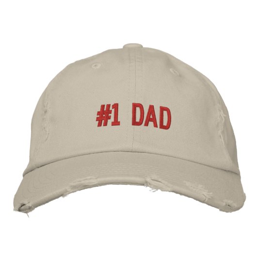 #1 VATER BESTICKTE KAPPE (Vorderseite)