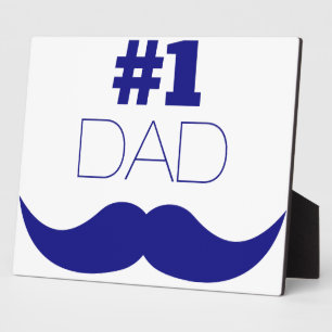 1. Vater Blue Mustache - Nummer 1 Fotoplatte