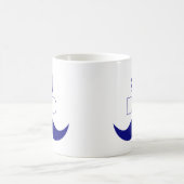 1. Vater Blue Mustache - Nummer 1 Kaffeetasse (Mittel)