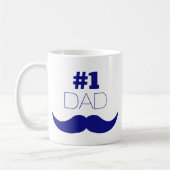 1. Vater Blue Mustache - Nummer 1 Kaffeetasse (Links)