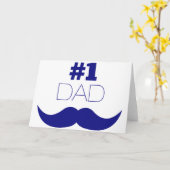 1. Vater Blue Mustache - Nummer 1 Karte (Gelbe Blume)