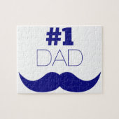 1. Vater Blue Mustache - Nummer 1 Puzzle (Horizontal)