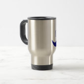 1. Vater Blue Mustache - Nummer 1 Reisebecher (Vorderseite Links)