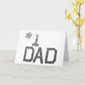 #1 Vater Duct Tape Fathers Day Card Karte (Gelbe Blume)
