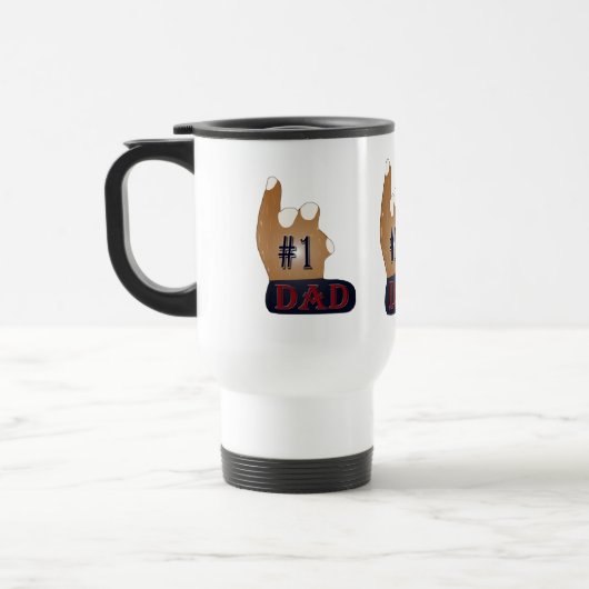 1. Vater Ebony Teak Reisebecher (Links)