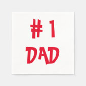 # 1 Vater - Funny Father Gift Serviette (Vorderseite)