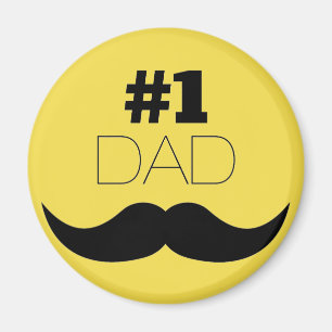 1. Vater Gelber Schnurrbart - Nummer eins Magnet