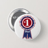 1. Vater - Glücklicher Tag des Vaters Button (Vorne & Hinten)