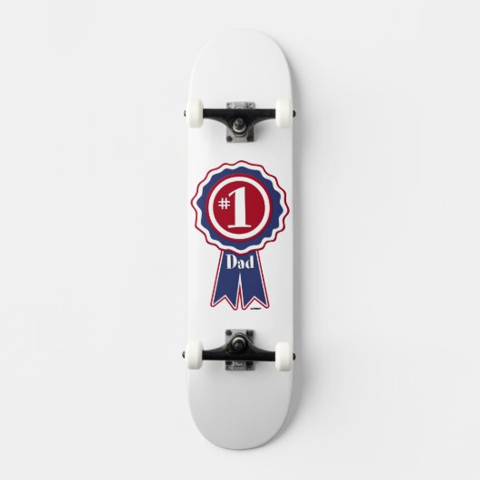 1. Vater - Glücklicher Tag des Vaters Skateboard (Vorderseite)