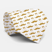1. Vater Gold Mustache - Nummer eins Krawatte (Gerollt)