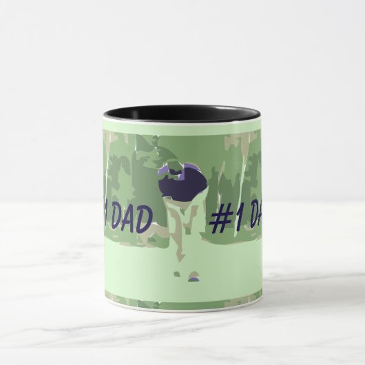 1 Vater Golfer Ringer Tasse (Zentrum)