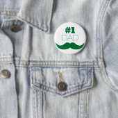 1. Vater Green Mustache - Nummer eins Button (Beispiel)