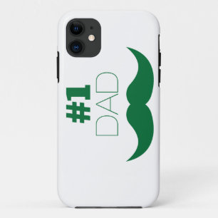 1. Vater Green Mustache - Nummer eins Case-Mate iPhone Hülle