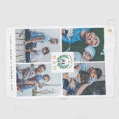 1. Vater, Happy Vathers Day Golf Theme Collage Golfhandtuch (Horizontal)