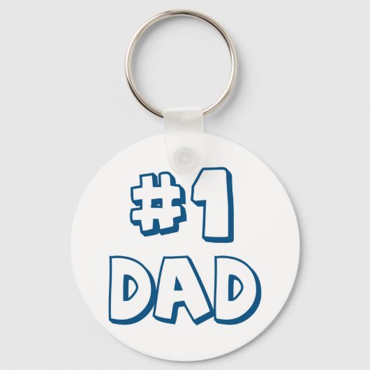 1. Vater Nummer 1 Vater Vatertagsgeschenke Schlüsselanhänger (Vorderseite)