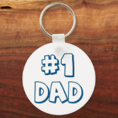 1. Vater Nummer 1 Vater Vatertagsgeschenke Schlüsselanhänger (Vorderseite)