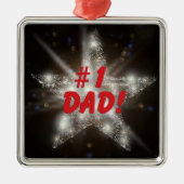 #1 Vater! Ornament Aus Metall (Vorne)