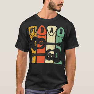 1 Vater Plektrum Retro 1 Vater Plektrum Musiker T-Shirt