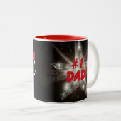 #1 Vater! - Say’in Two-Tone-Tasse Zweifarbige Tasse (VorderseiteRechts)