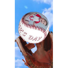 #1 Vater Vatertag Foto Baseball