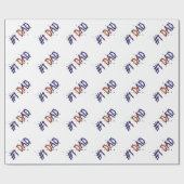 #1 Vater Vatertag Geschenkwrap Geschenkpapier (Flach)