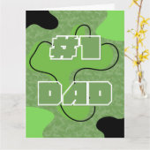 #1 Vater Vatertagskarte Karte (Gelbe Blume)