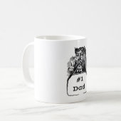 1 VATER VINTAG ZEICHNEND KAFFEETASSE (Vorderseite Links)