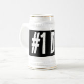 1. VATER Vintages Bierstein-Geschenk für den Vater Bierglas (Vorderseite Links)