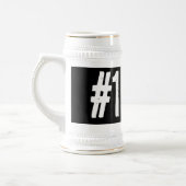 1. VATER Vintages Bierstein-Geschenk für den Vater Bierglas (Links)