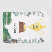 1 Vater von Par Golf Handtuch (Horizontal)