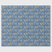 #1 Vater Wrench in Jean Pocket Geschenkpapier (Flach)