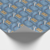 #1 Vater Wrench in Jean Pocket Geschenkpapier (Ecke)