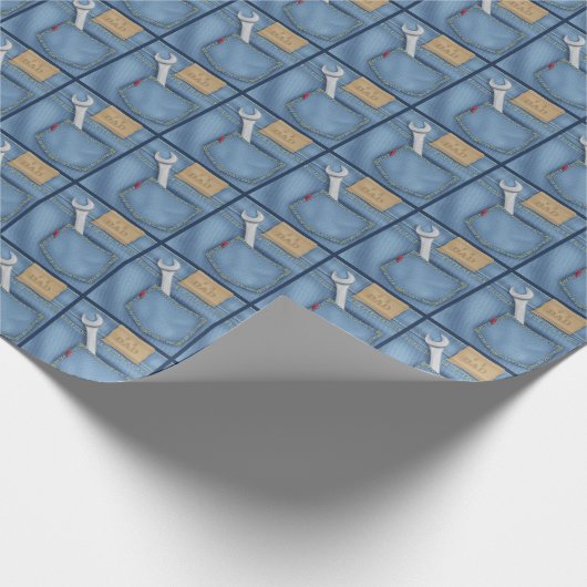 #1 Vater Wrench in Jean Pocket Geschenkpapier (Ecke)