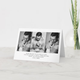 1. Vatertag geklappte Grußkarte Einladung