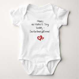 1. Vatertag, Geschenk von Baby zu Papa, Niedlich Baby Strampler