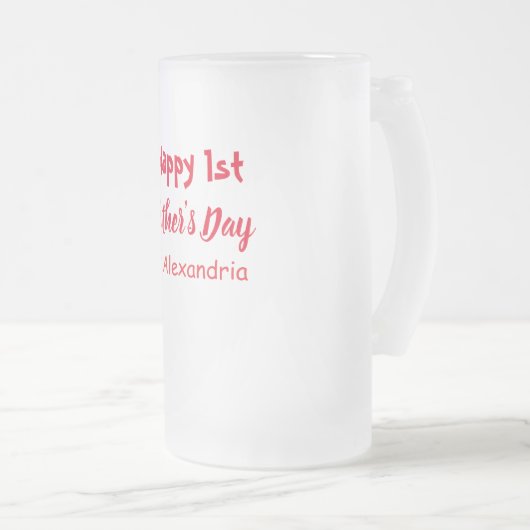 1. Vatertag Mattglas Bierglas (VorderseiteRechts)