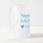 1. Vatertag Mattglas Bierglas (Vorderseite Links)