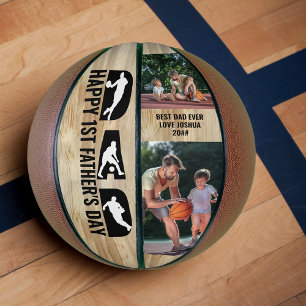 1. Vatertag Papa 2 Fotos Bester Vater überhaupt Basketball