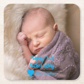 1. Vatertag Rechteckiger Pappuntersetzer (Vorderseite)