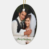 1. Verheiratete Weihnachtsverzierung Keramik Ornament (Links)