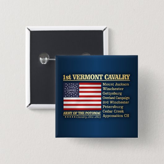 1. Vermont Cavalry (BH) Button (Vorne & Hinten)