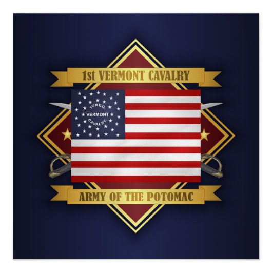 1. Vermont Cavalry Poster (Vorderseite)