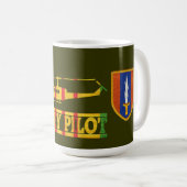 1. VersuchsTasse der Signal-Brigaden-UH-1 Huey Kaffeetasse (VorderseiteRechts)
