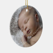 1. Verzierung des Foto-Babys Weihnachts Keramik Ornament (Rechts)