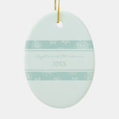 1. Verzierung des Foto-Babys Weihnachts Keramikornament (Hinten)